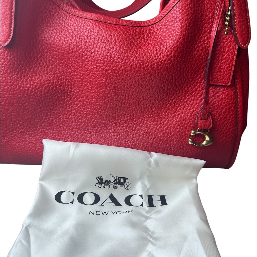 NWT Coach Vibrant Red Shoulder Bag - Picture 5 of 13